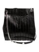 Costume National Embossed Leather Bucket Bag