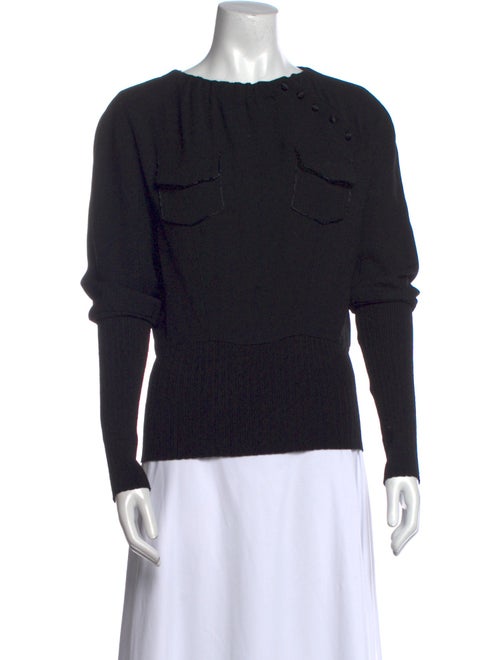 Costume National Wool Bateau Neckline Sweatshirt