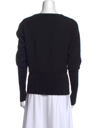 Costume National Wool Bateau Neckline Sweatshirt