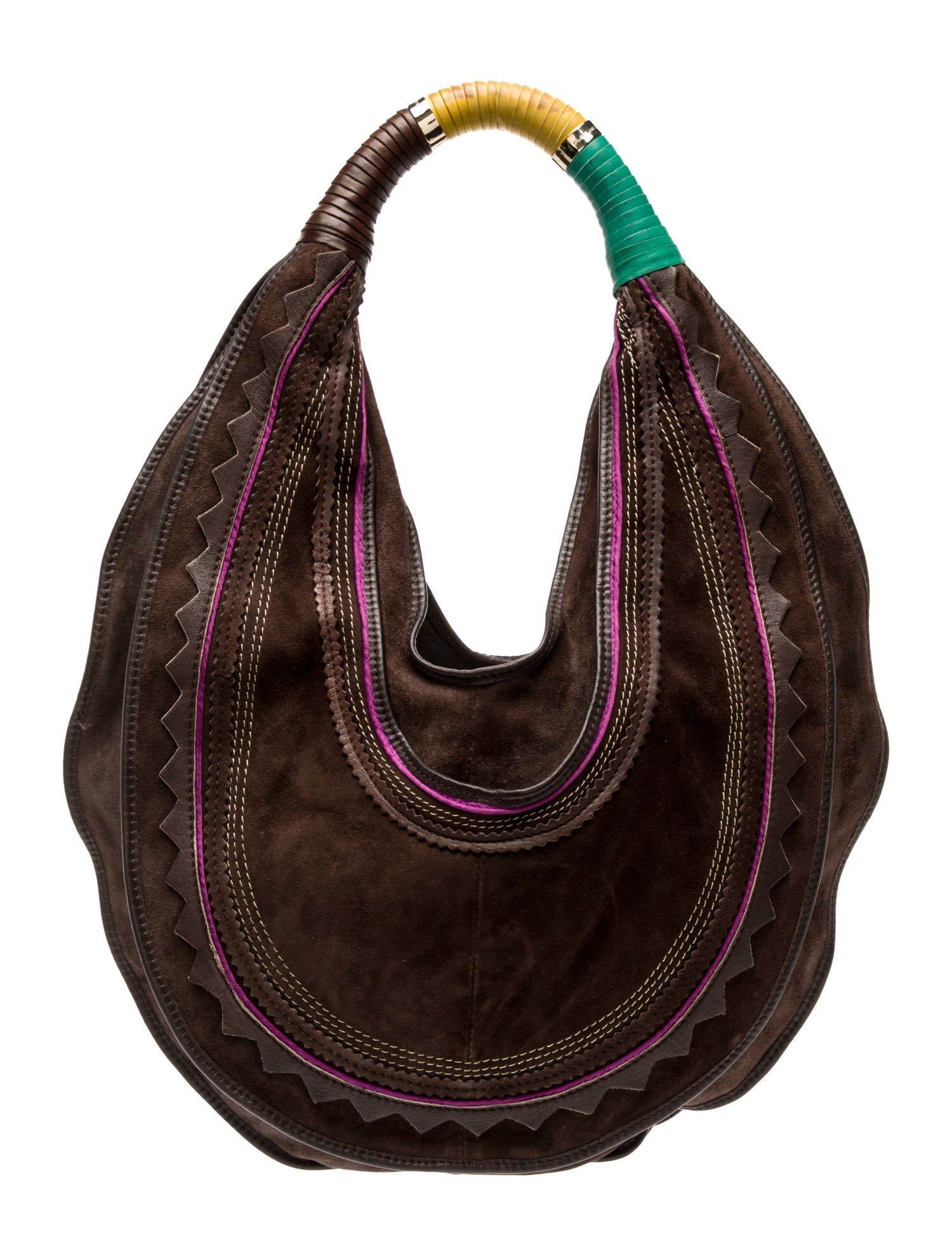 Costume National Suede Shoulder Bag