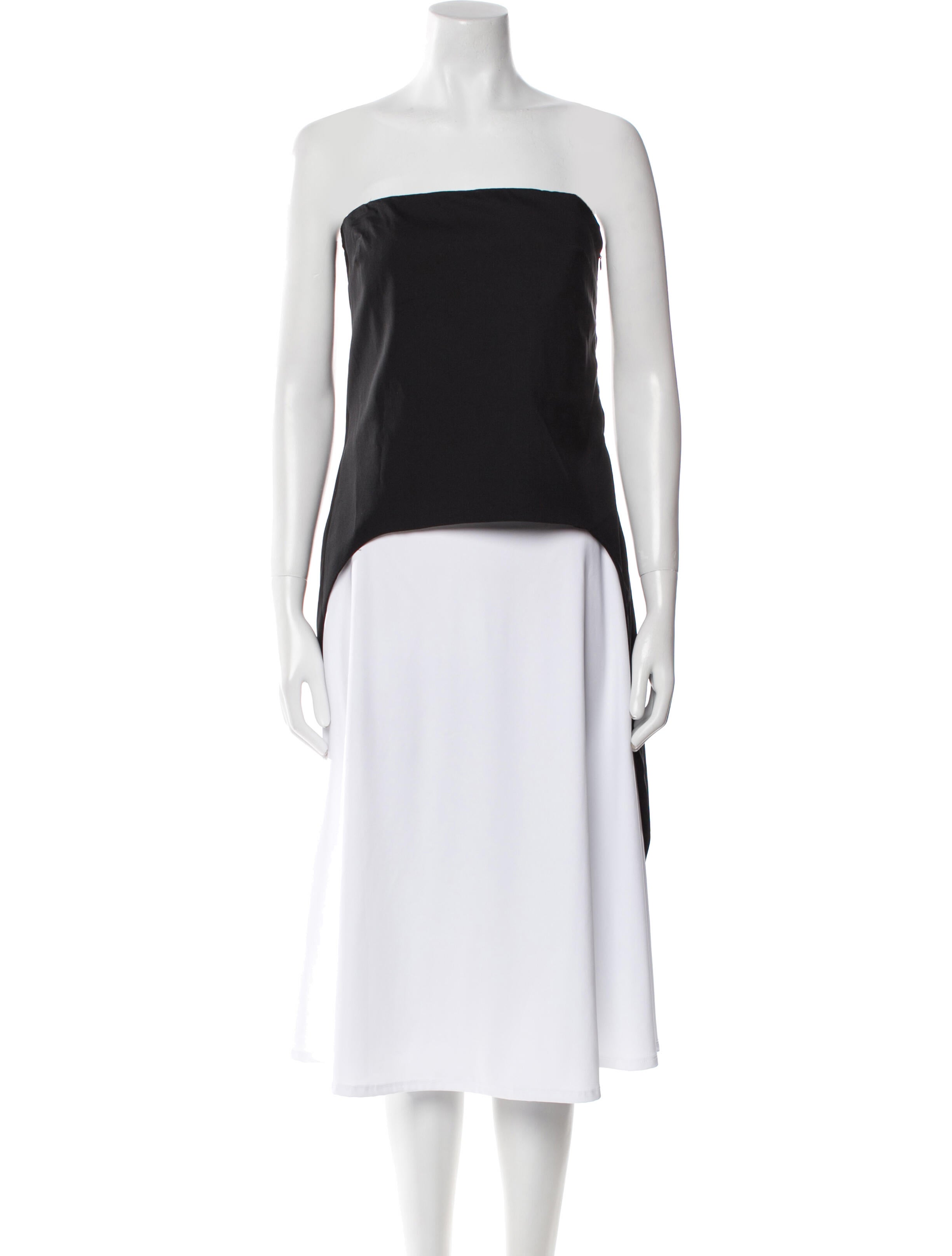 Costume National Strapless Crop Top