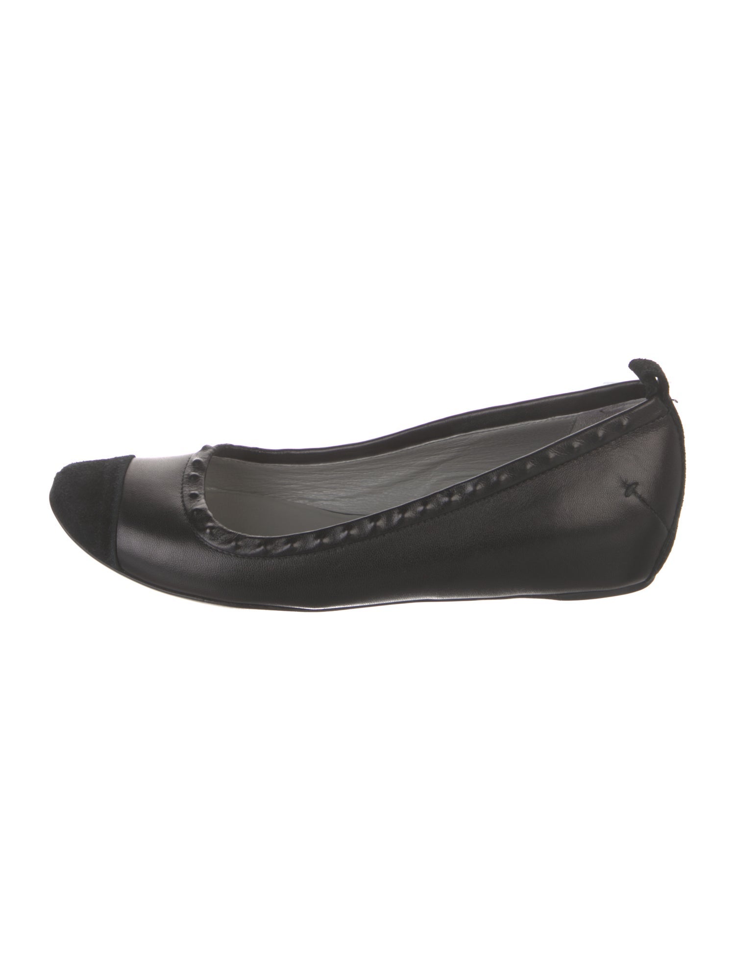 Costume National Leather Ballet Flats