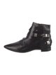 Costume National Leather Moto Boots