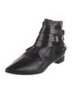 Costume National Leather Moto Boots