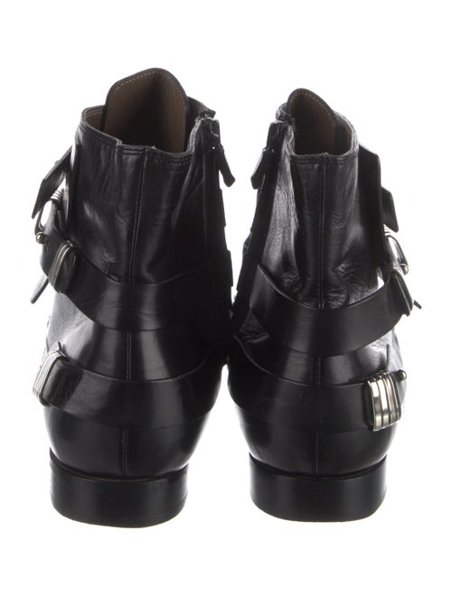 Costume National Leather Moto Boots