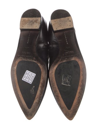 Costume National Leather Moto Boots