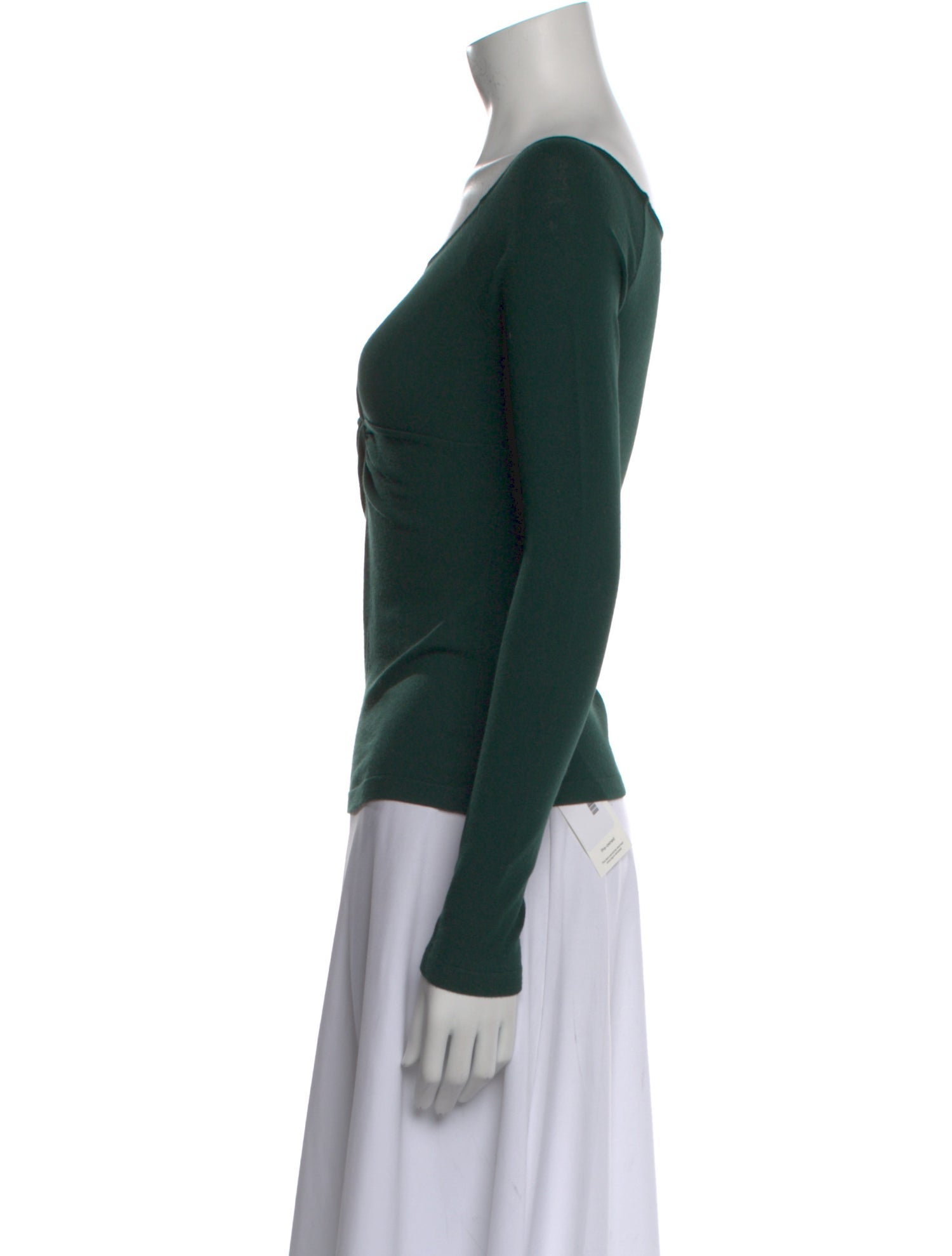 Costume National Scoop Neck Long Sleeve Top