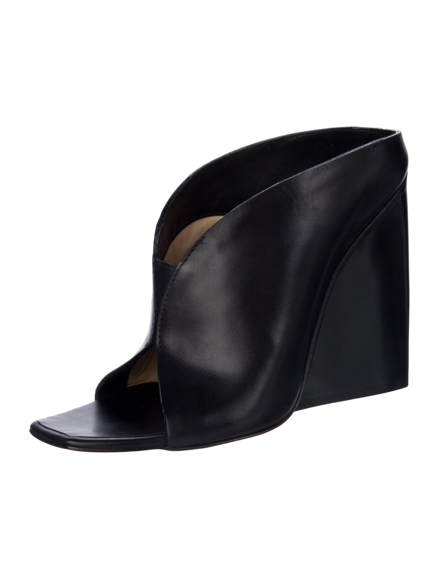 Costume National Leather Mules