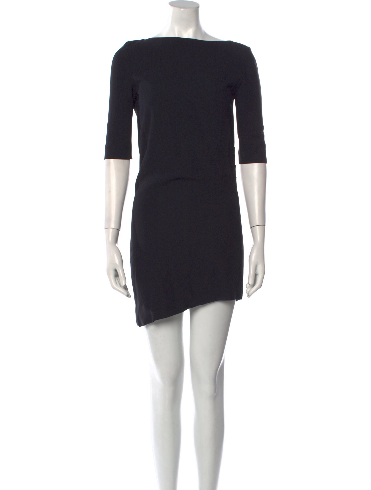 Costume National Bateau Neckline Mini Dress