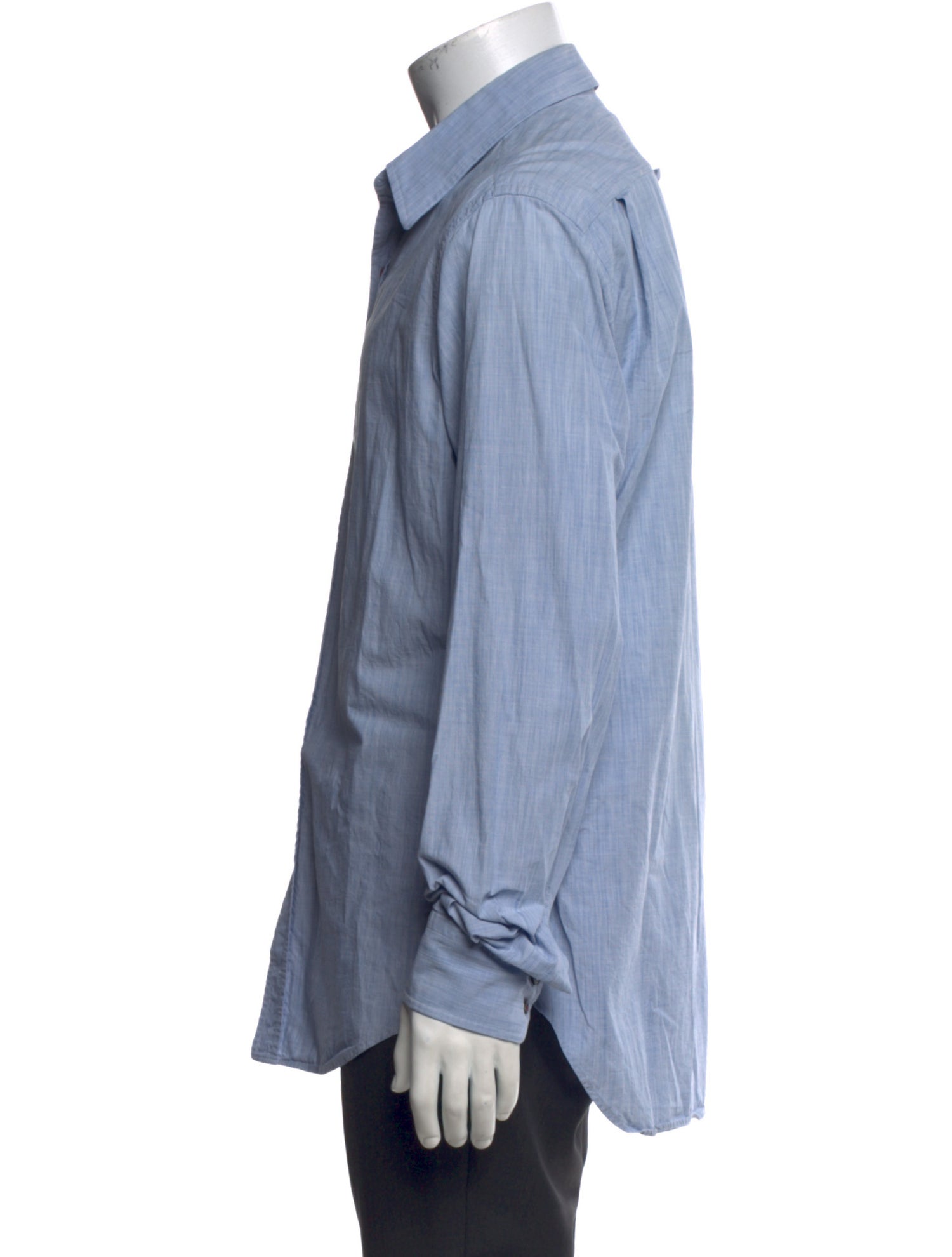 Costume National Striped Long Sleeve Dress Shirt