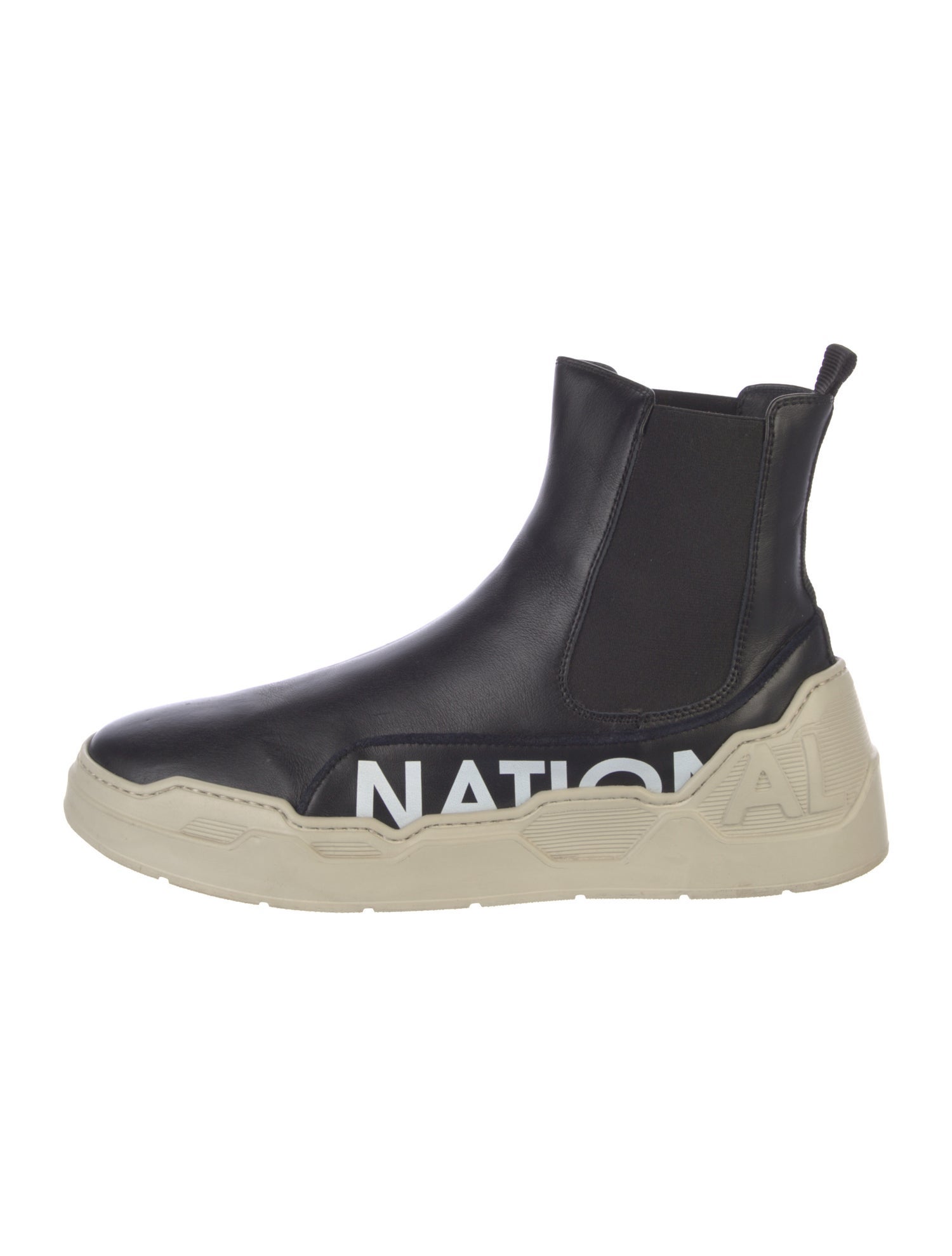 Costume National Leather Chelsea Boots