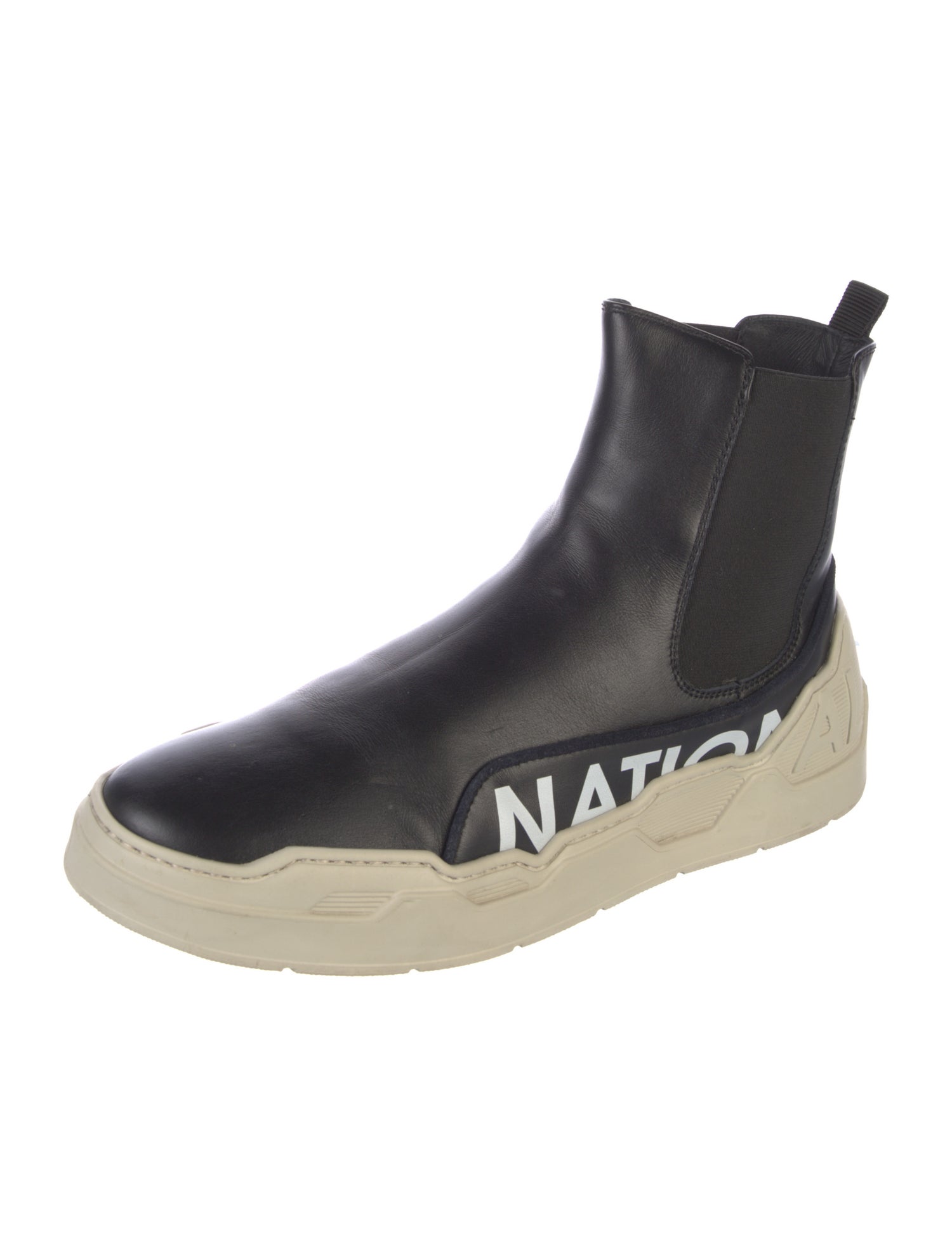 Costume National Leather Chelsea Boots