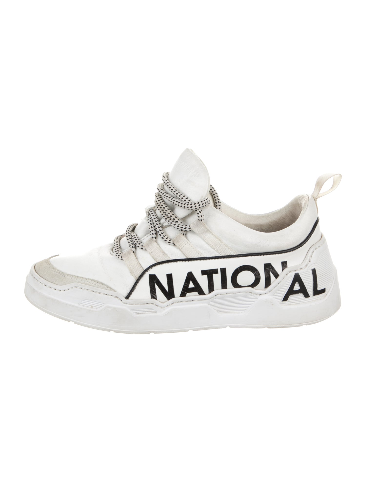 Costume National Leather Printed Sneakers