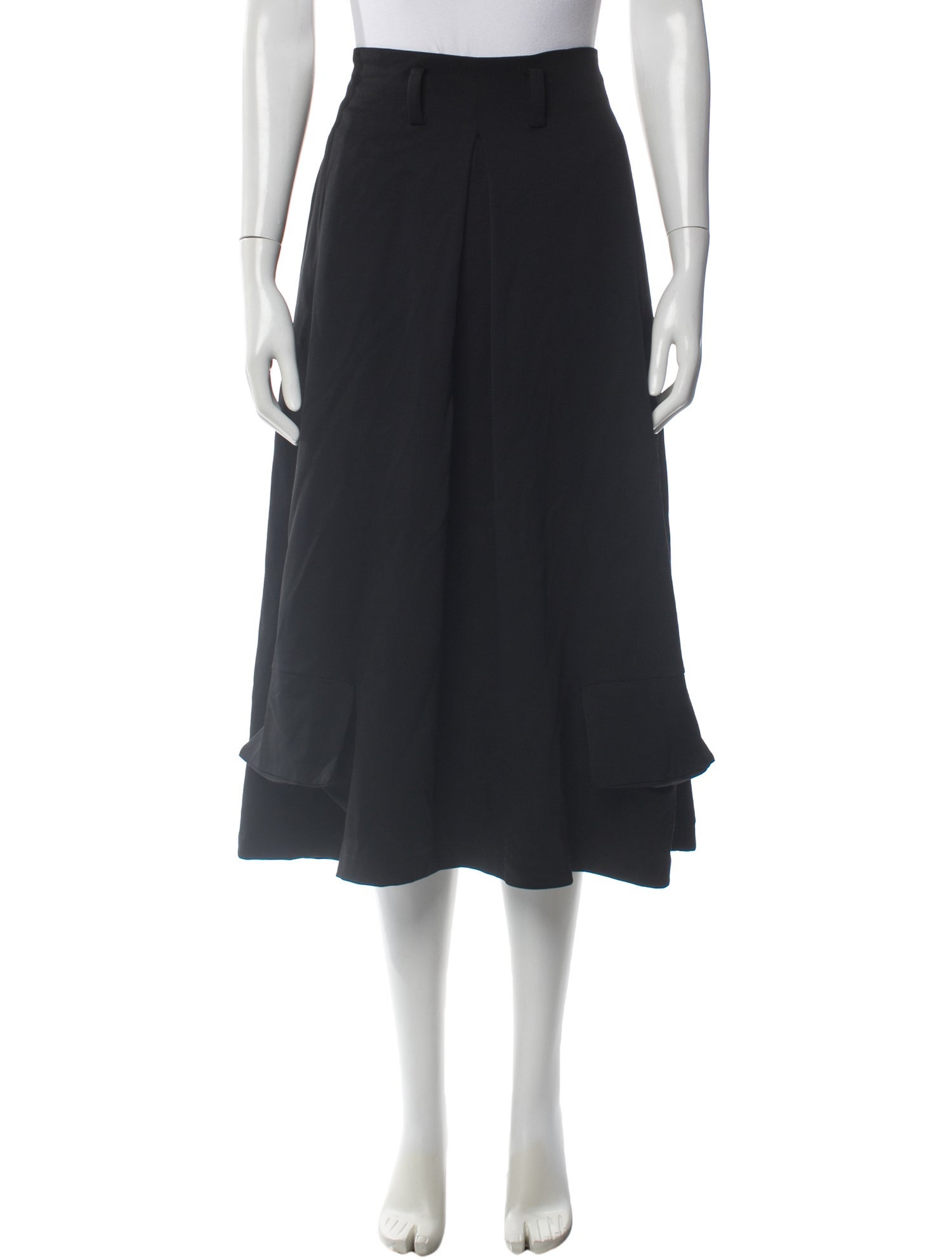 Costume National Wool Midi Length Skirt