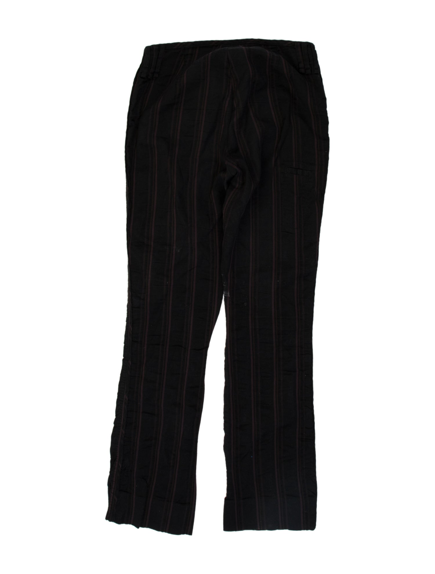 Costume National Striped Straight Leg Pants
