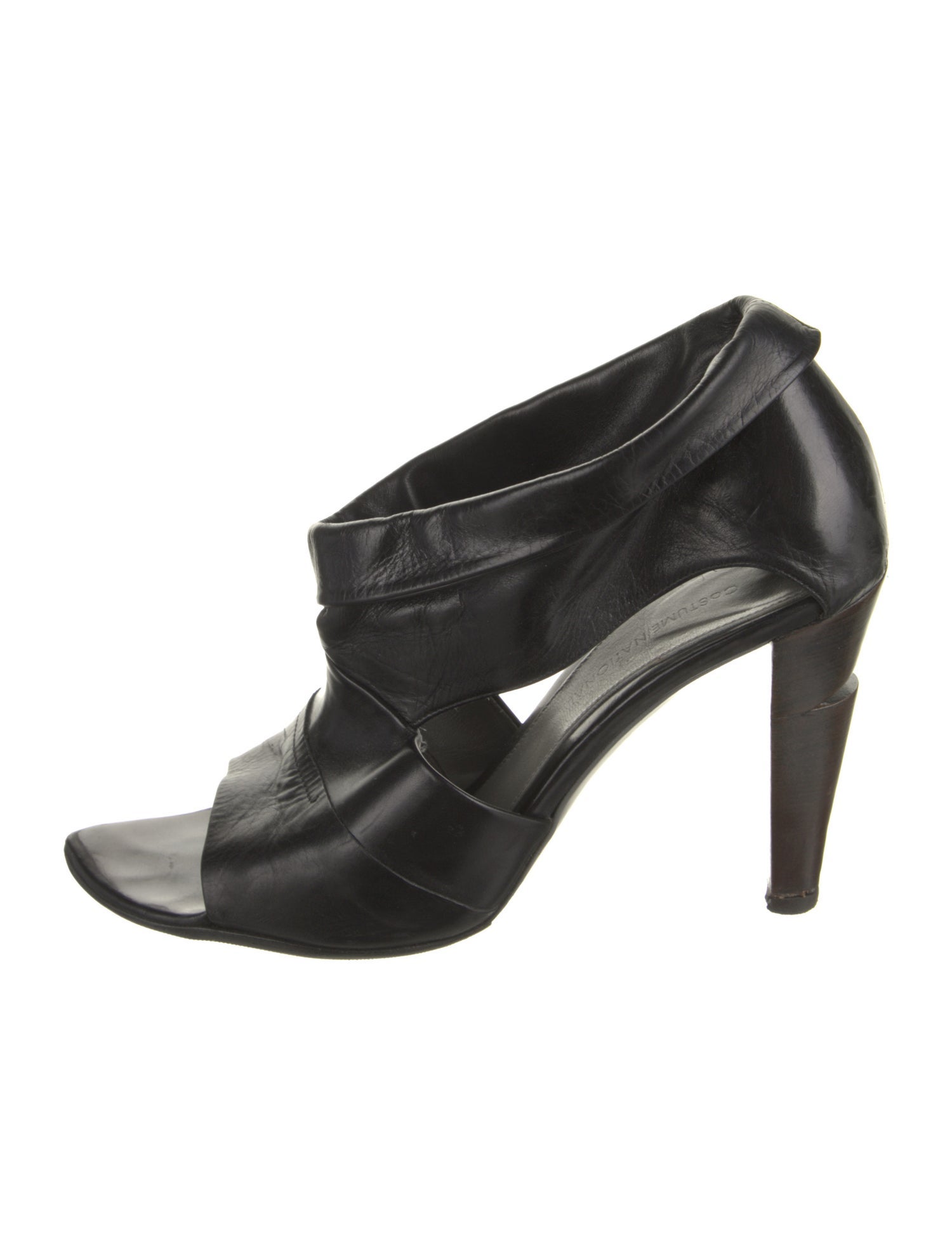 Costume National Leather Slingback Sandals