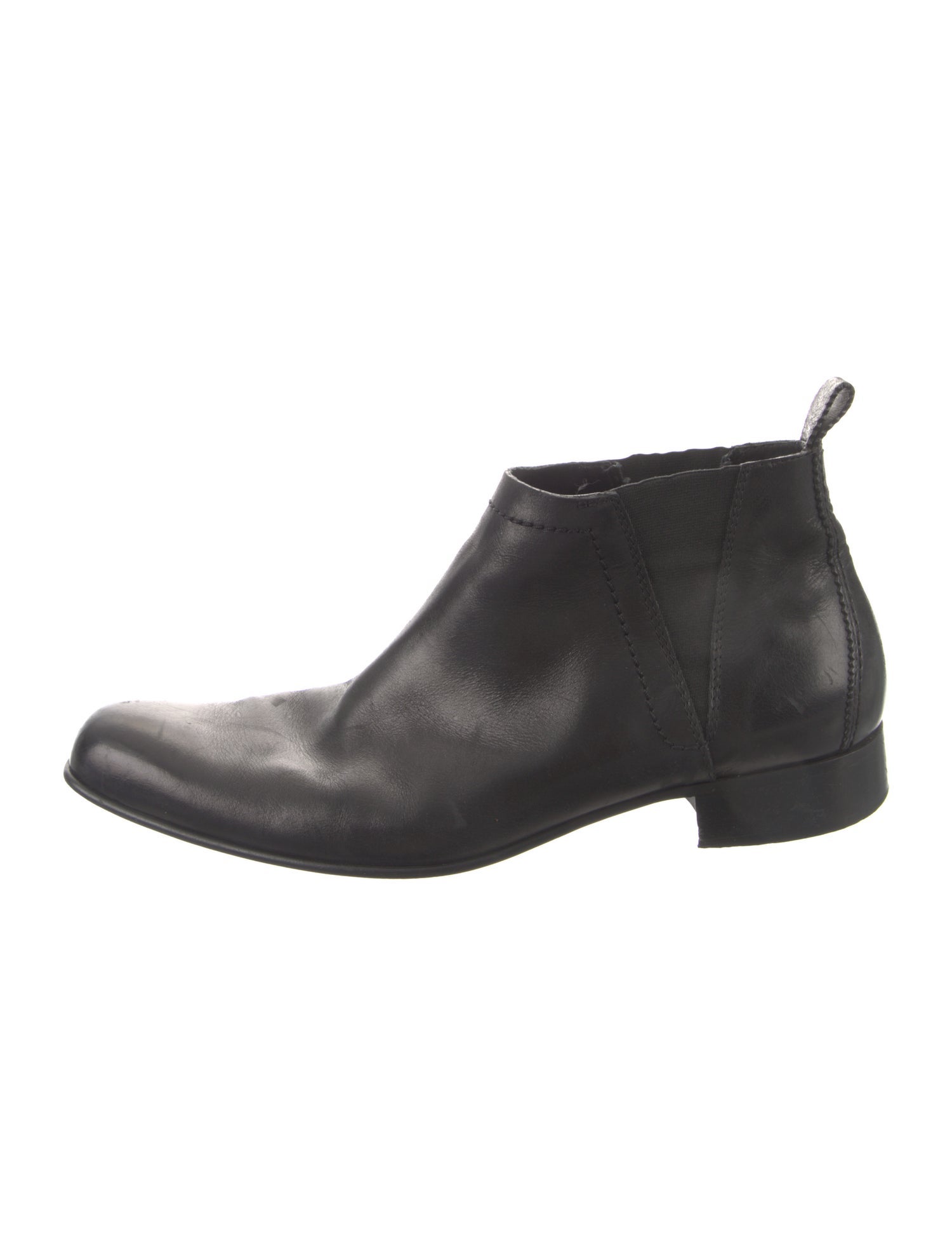 Costume National Leather Chelsea Boots