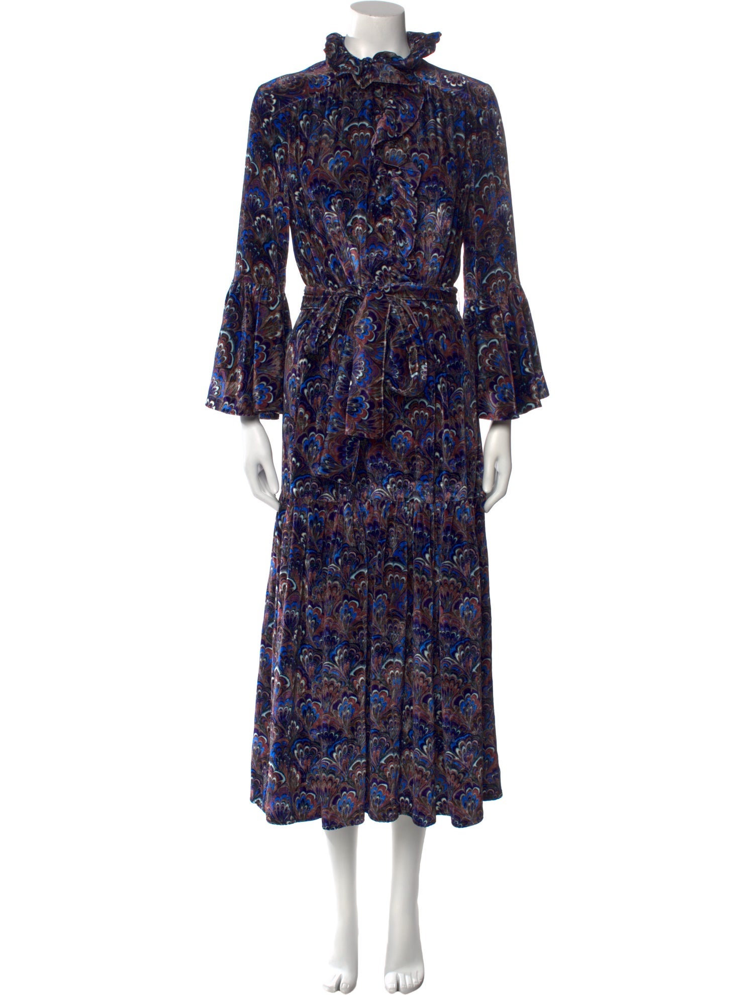 Catherine Prevost Floral Print Long Dress