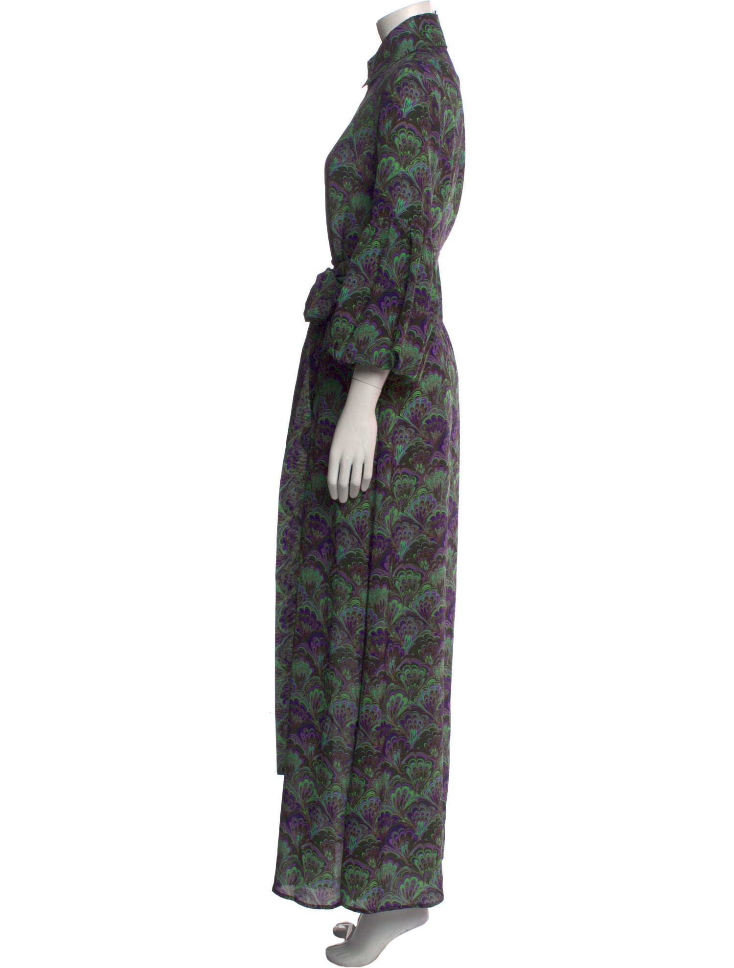 Catherine Prevost Silk Long Dress