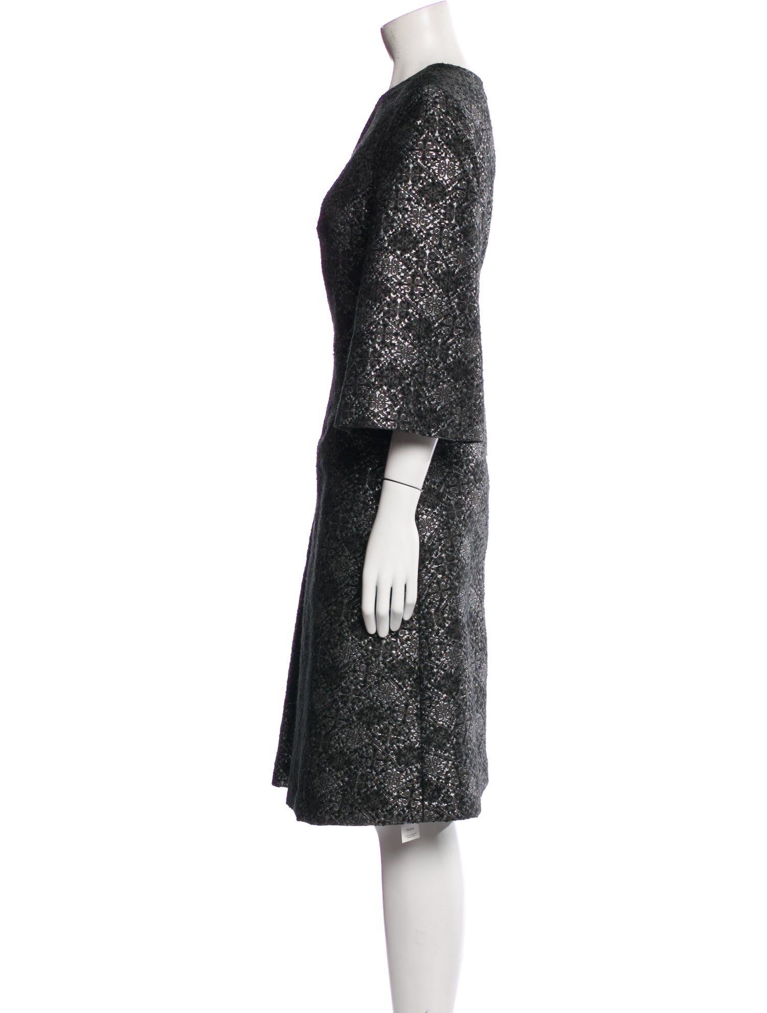 Catherine Prevost Crew Neck Knee-Length Dress