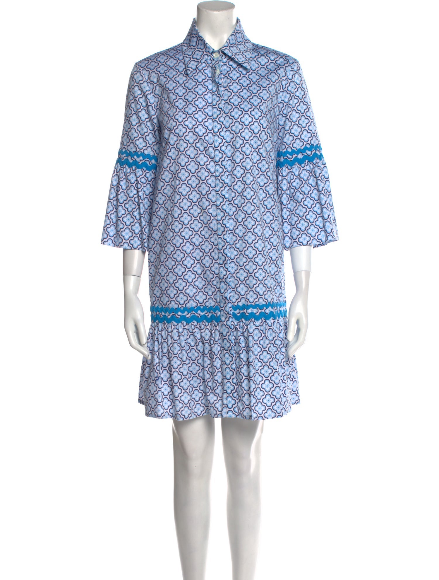 Catherine Prevost Printed Mini Dress