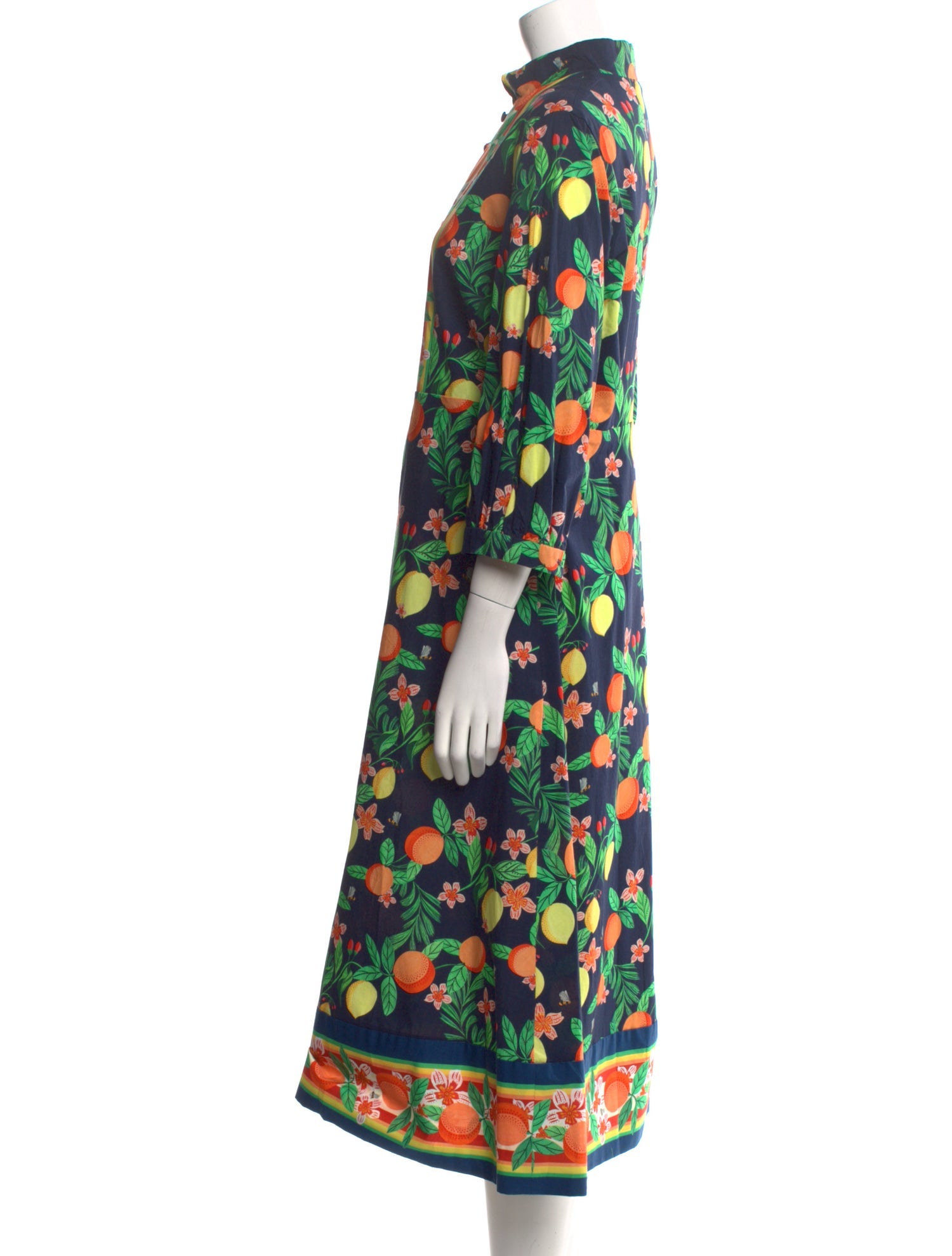 Catherine Prevost Floral Print Midi Length Dress