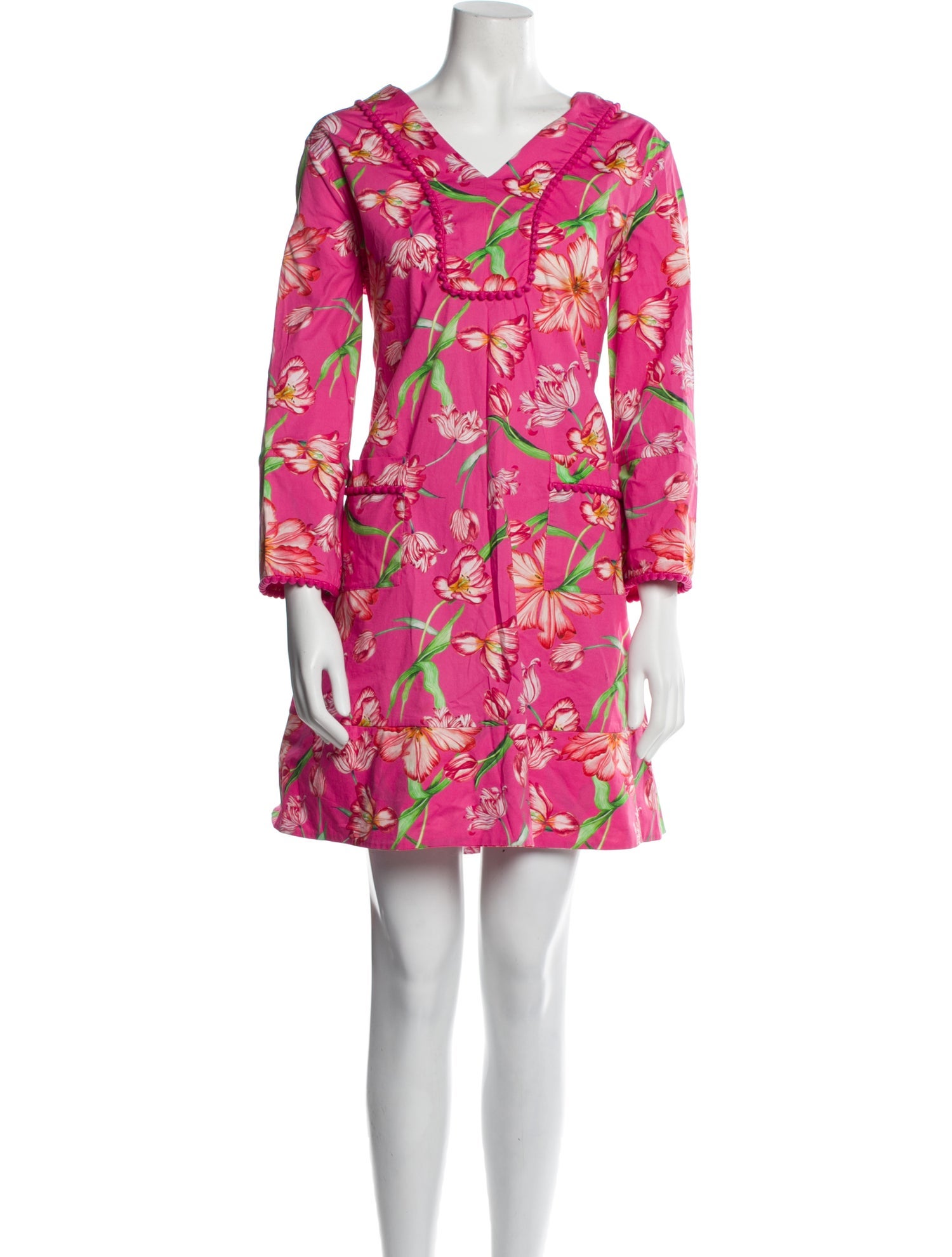 Catherine Prevost Floral Print Mini Dress