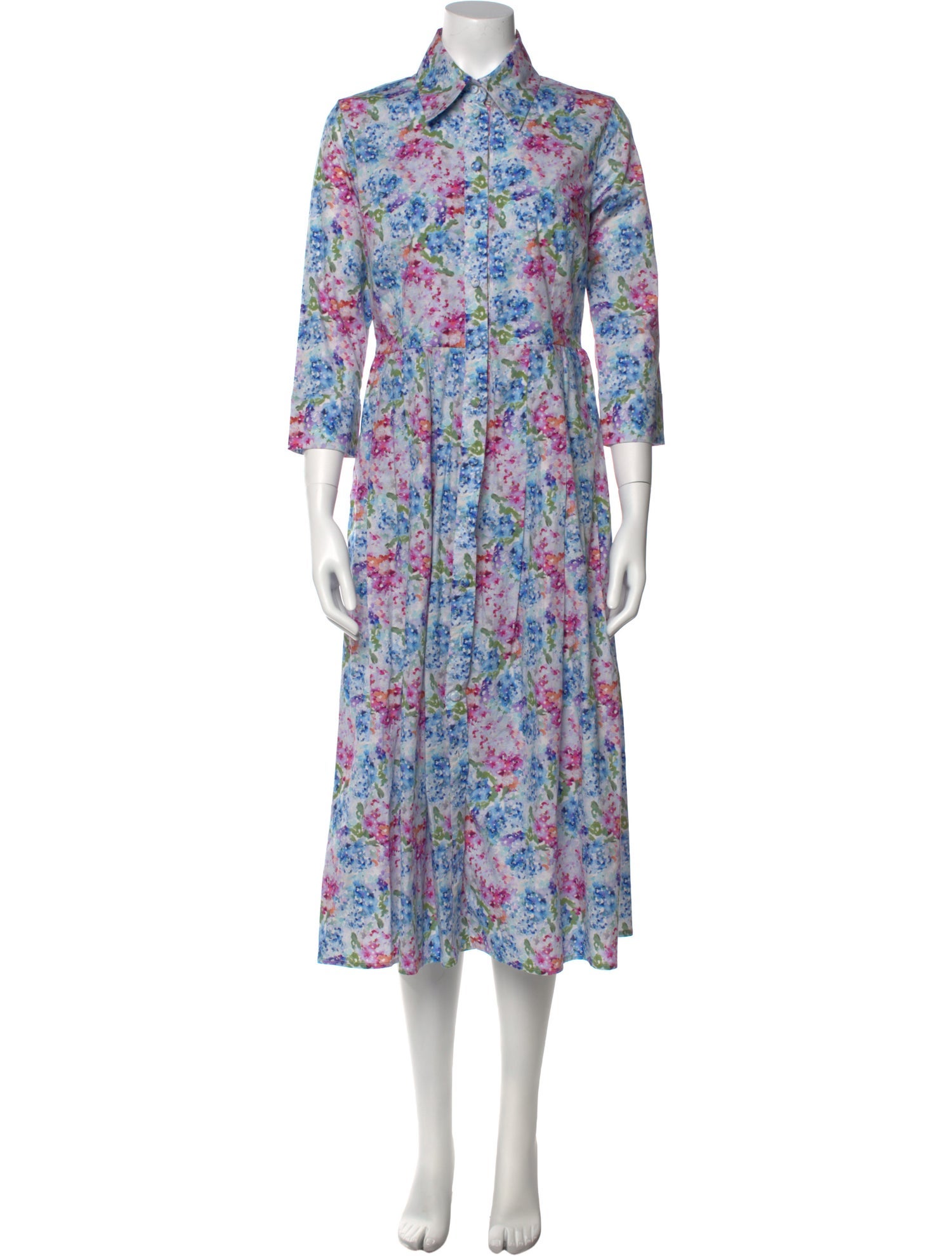 Catherine Prevost Floral Print Long Dress
