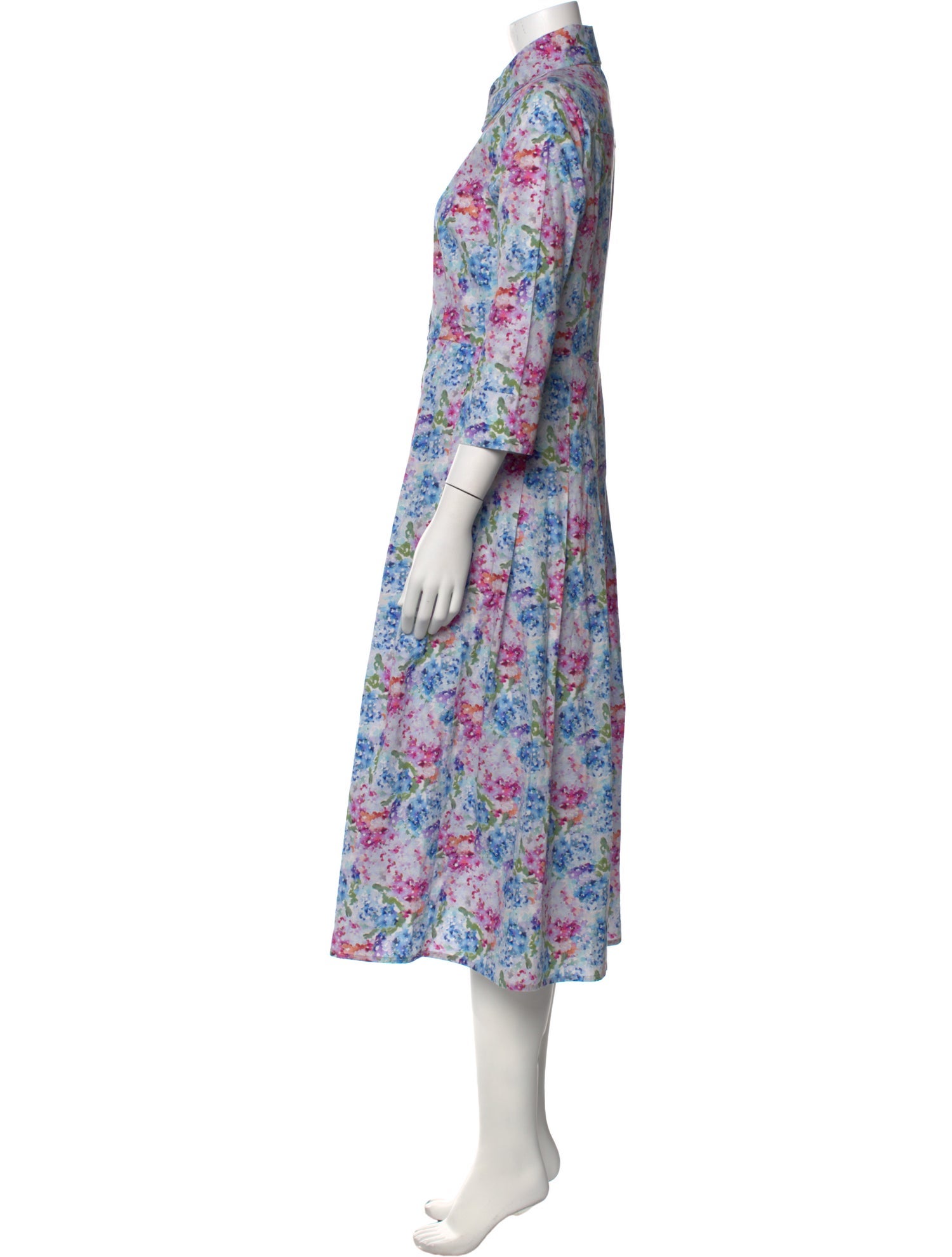 Catherine Prevost Floral Print Long Dress