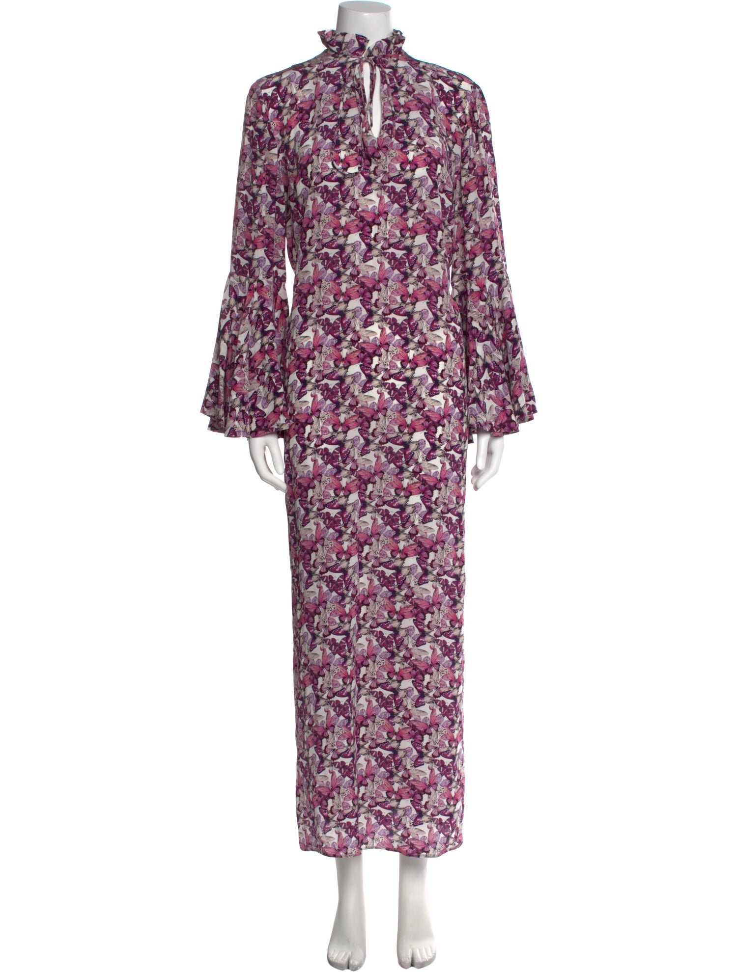 Catherine Prevost Floral Print Long Dress