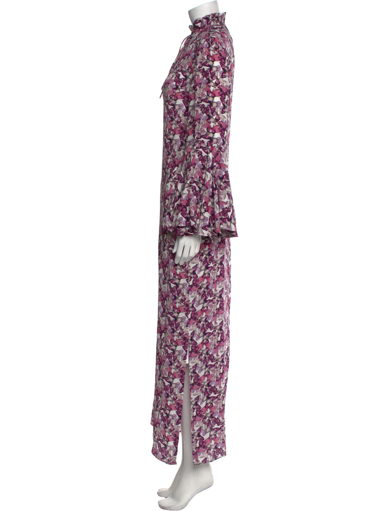 Catherine Prevost Floral Print Long Dress