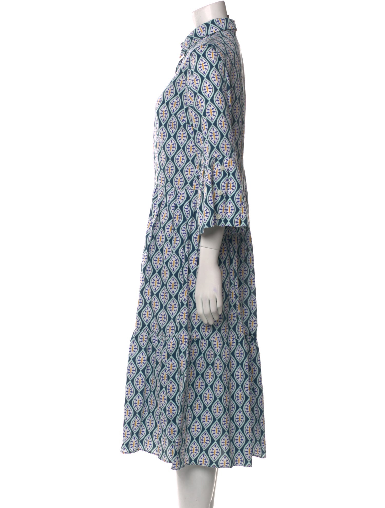 Catherine Prevost Printed Midi Length Dress