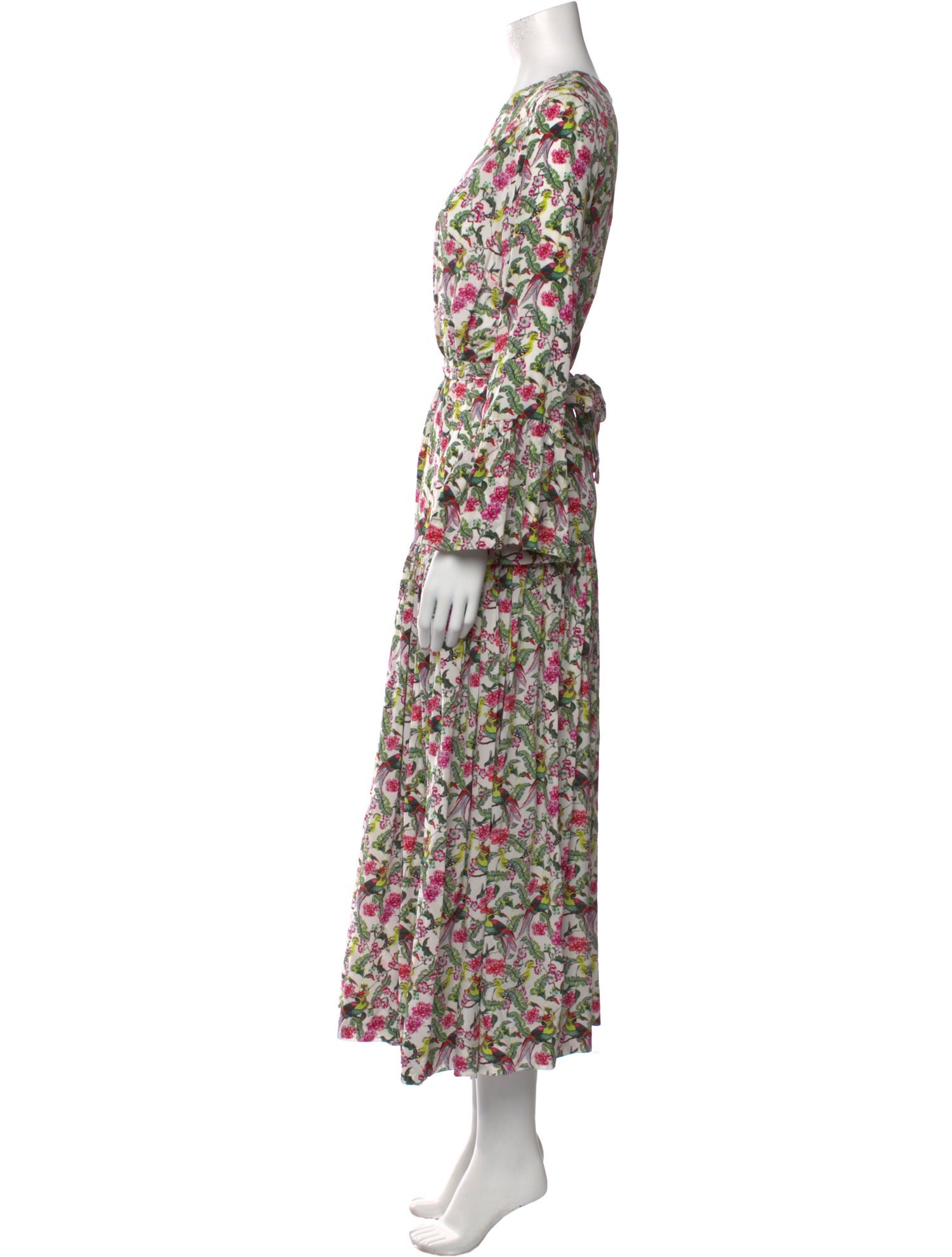 Catherine Prevost Floral Print Long Dress w/ Tags