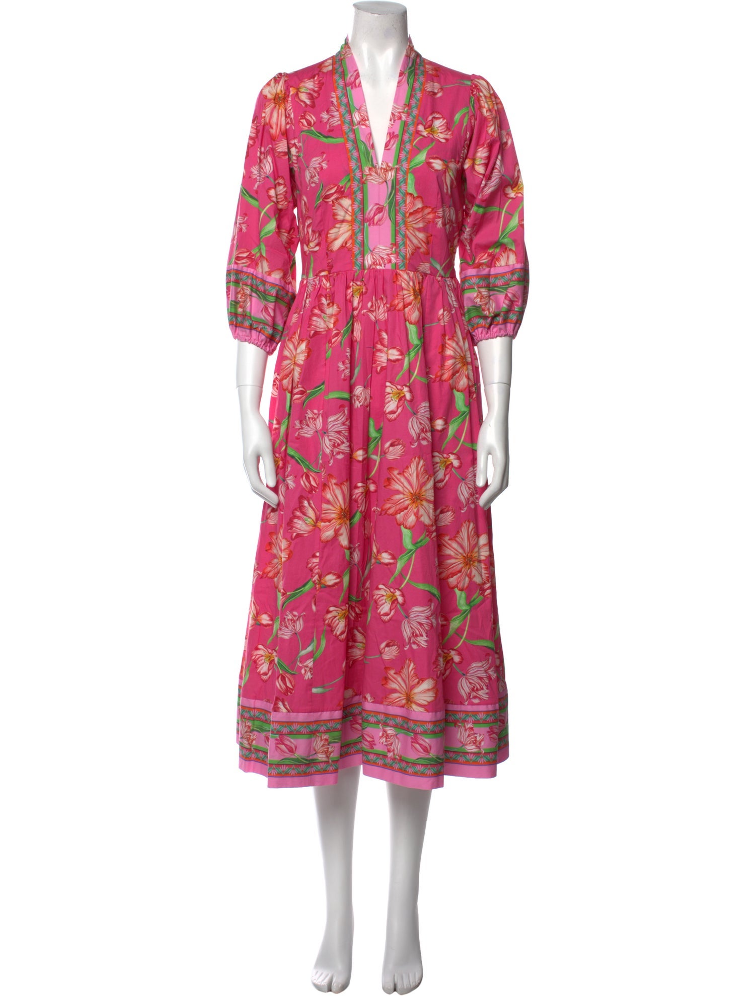 Catherine Prevost Floral Print Long Dress