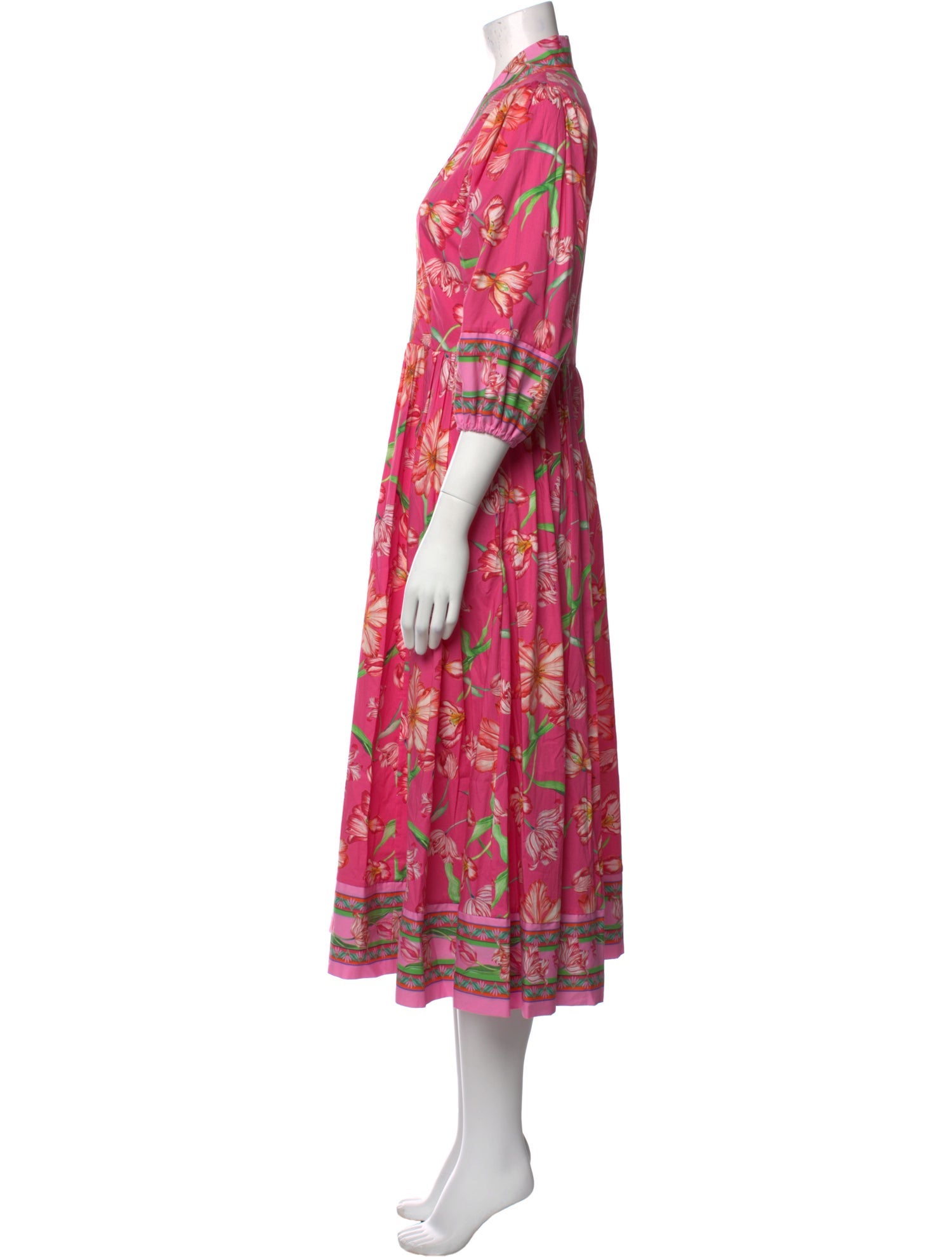 Catherine Prevost Floral Print Long Dress