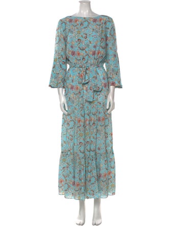 Catherine Prevost Silk Long Dress