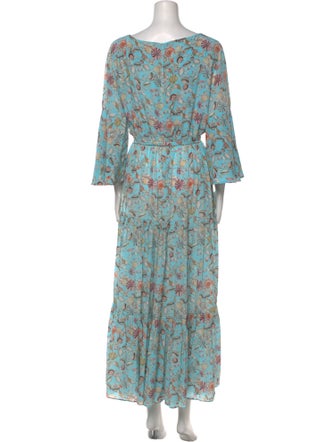 Catherine Prevost Silk Long Dress