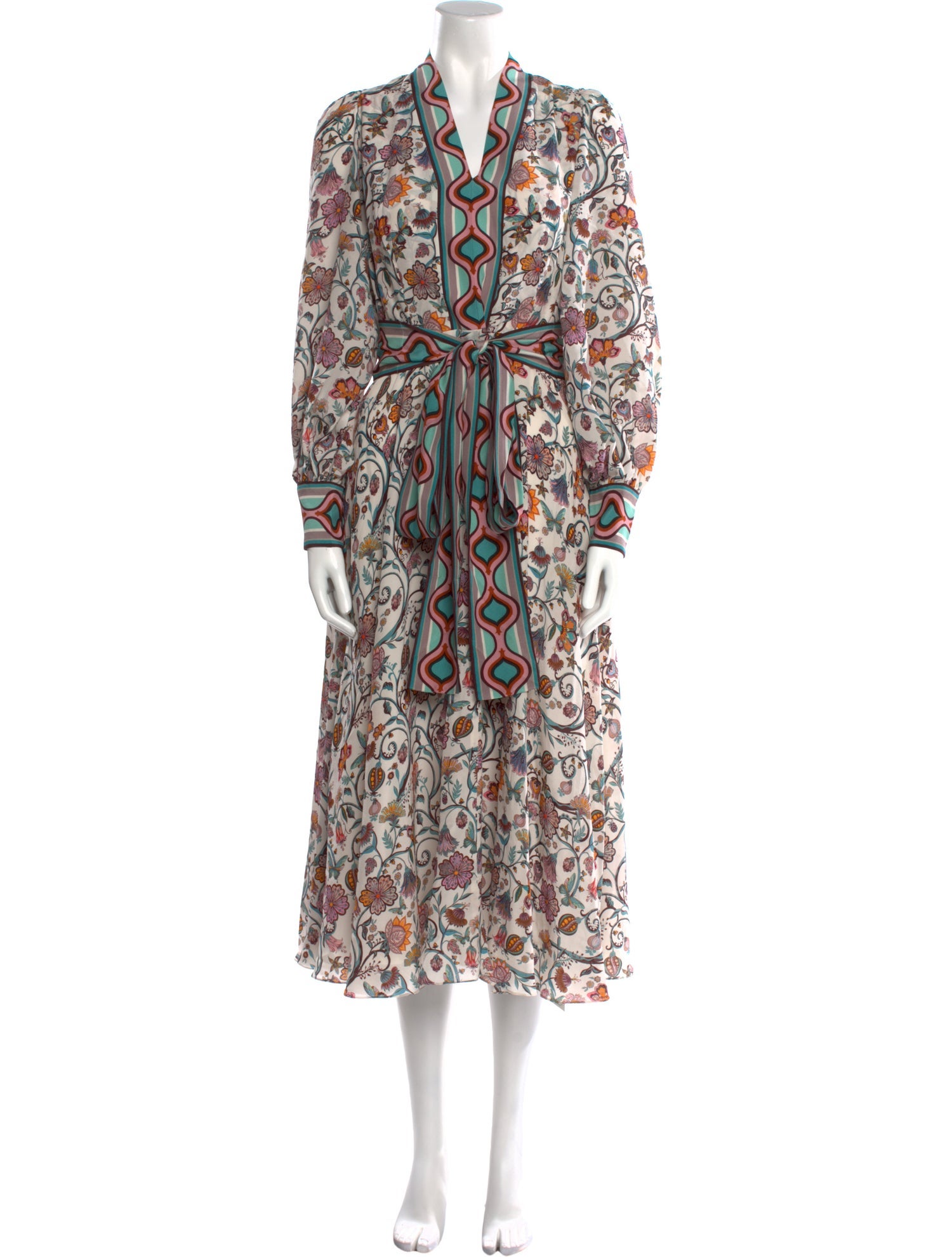 Catherine Prevost Silk Midi Length Dress