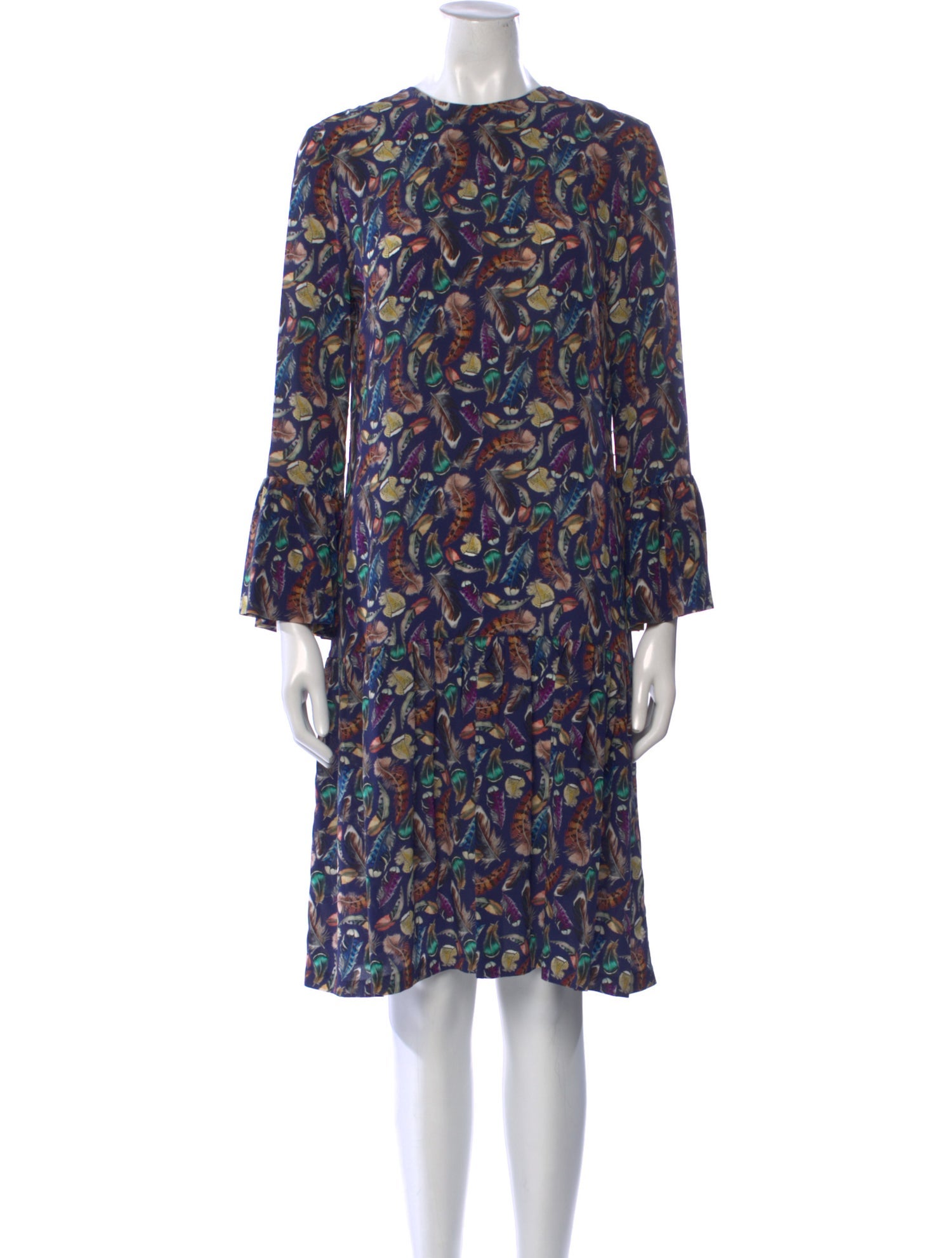 Catherine Prevost Printed Knee-Length Dress