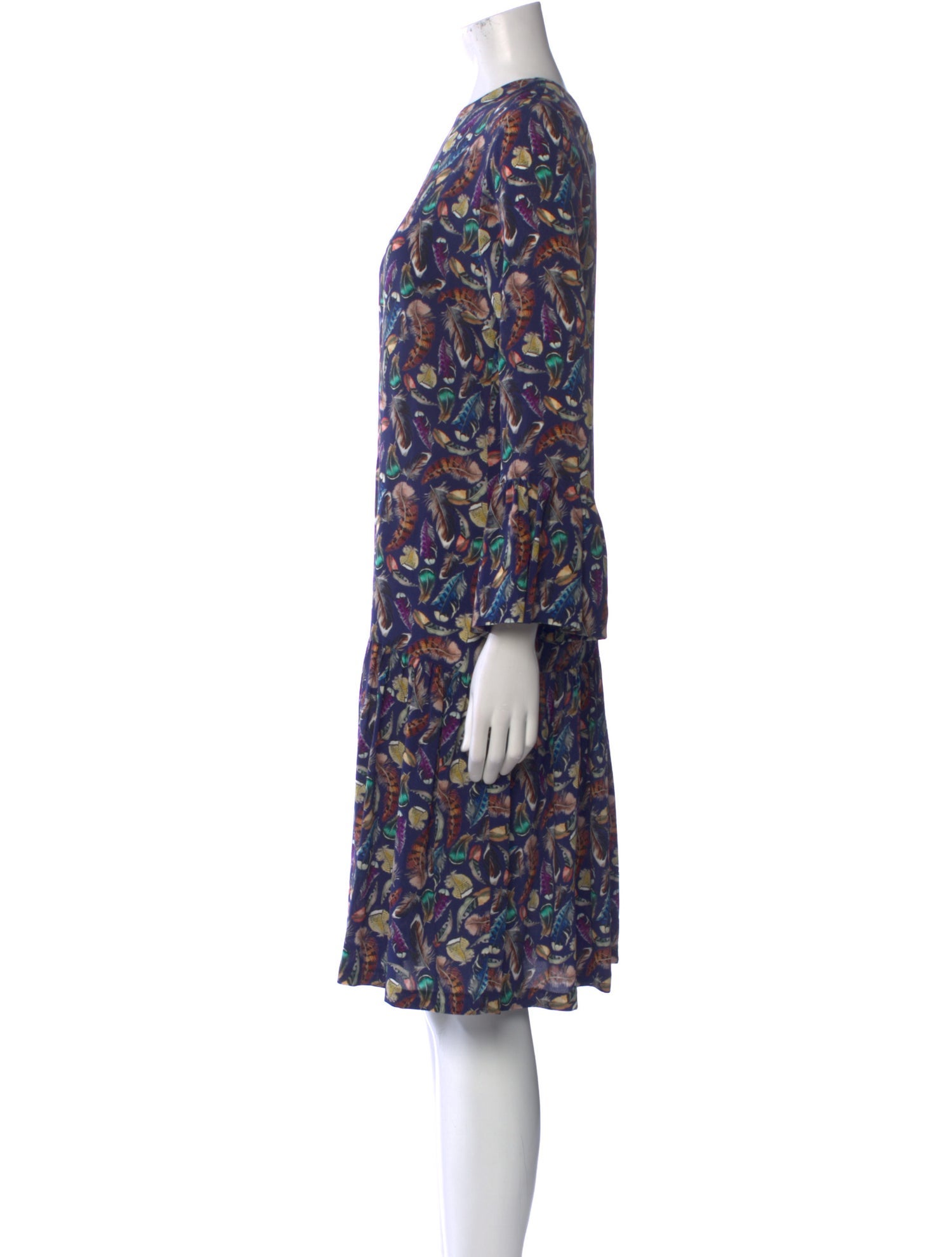 Catherine Prevost Printed Knee-Length Dress