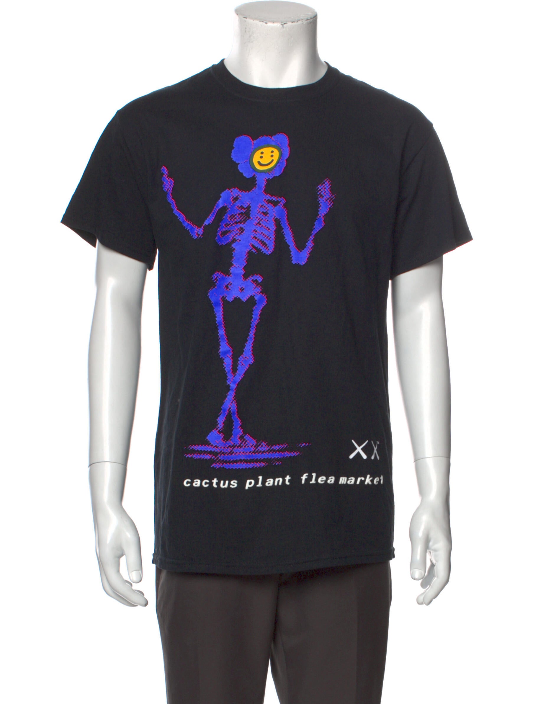 Cactus Plant Flea Market x Kaws Graphic Print T-Shirt