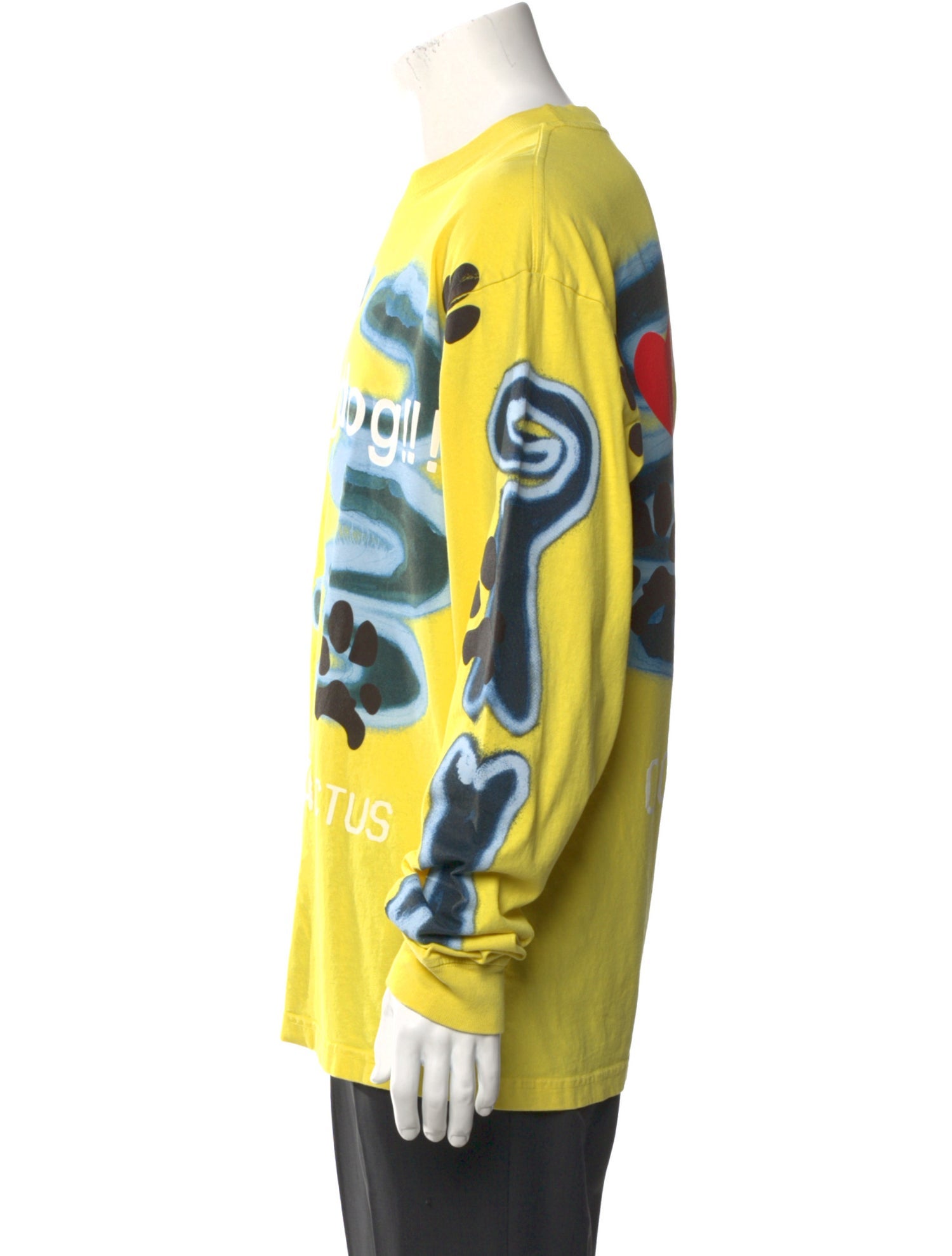 Cactus Plant Flea Market x Come Tees 'I Love My Dog' Graphic Print T-Shirt