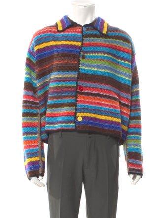 Cactus Plant Flea Market Knit Striped Sweatshirt