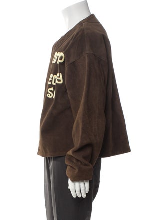 Cactus Plant Flea Market WWCD Suede Baseball Leather Windbreaker