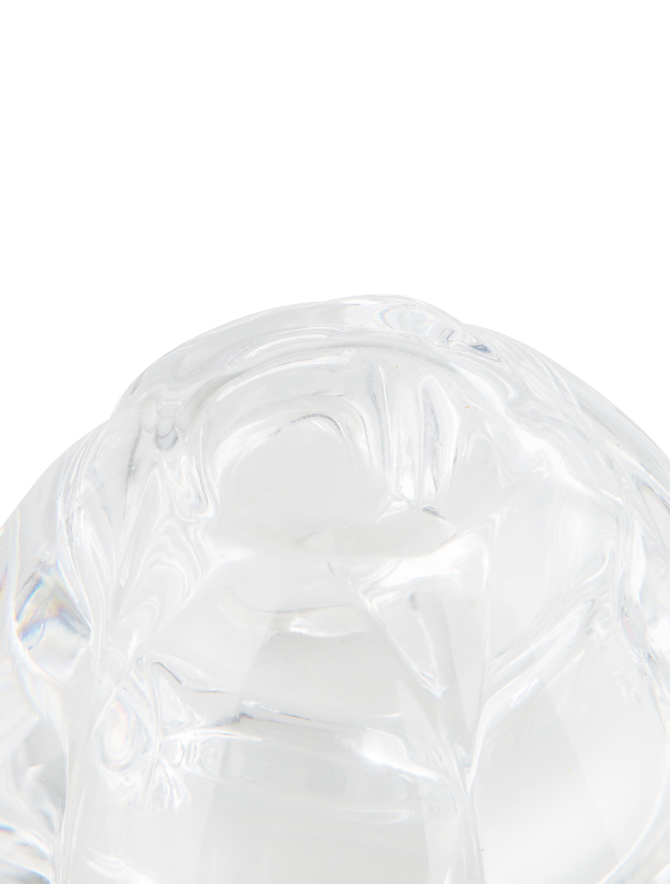 Royal Copenhagen Lotus Flower Crystal Votive Candle Holder Clear