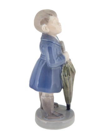 Royal Copenhagen Boy with Umbrella Figurine