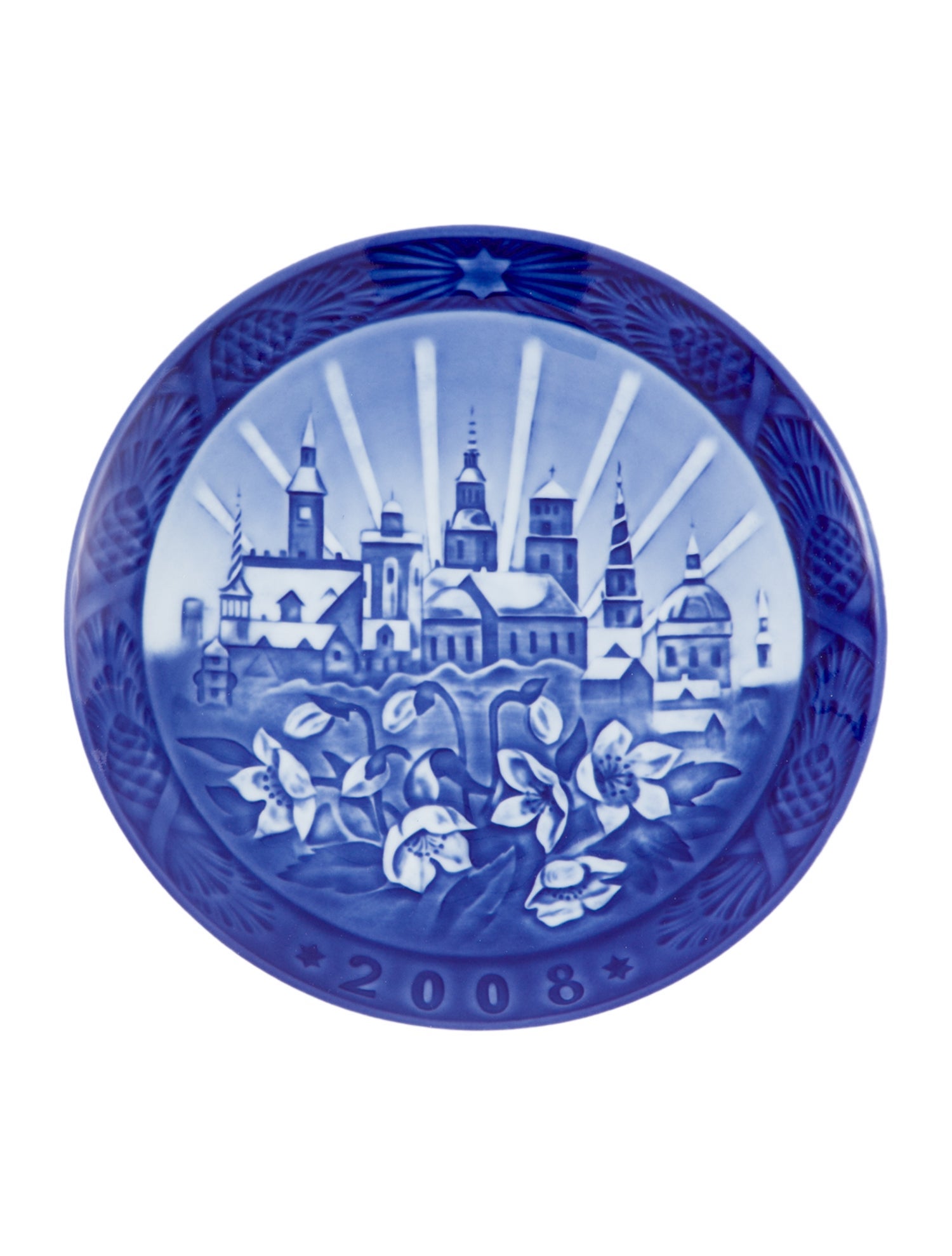 Royal Copenhagen Porcelain 2008 Copenhagen Christmas Decorative Plate