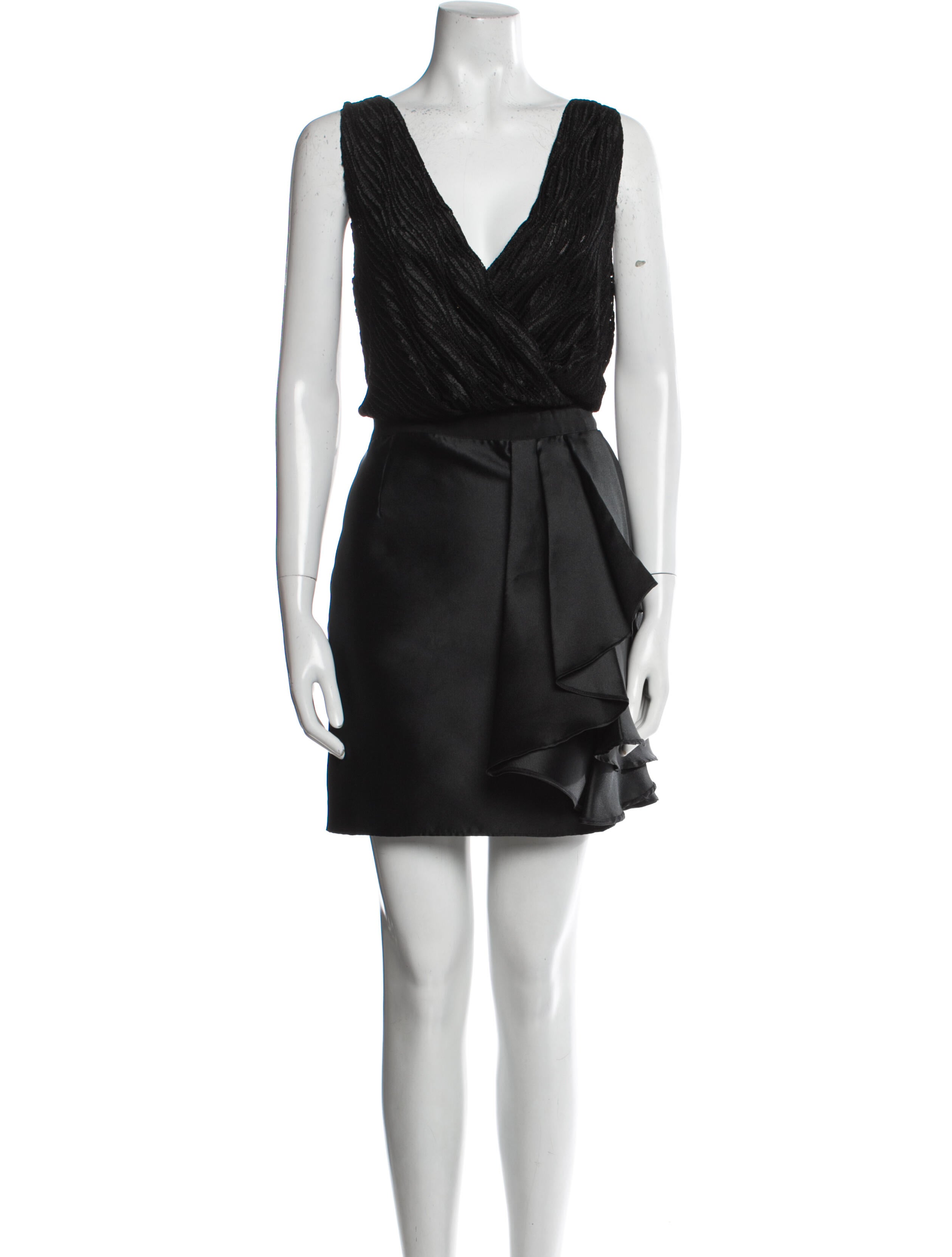 Christian Pellizzari V-Neck Mini Dress