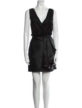 Christian Pellizzari V-Neck Mini Dress