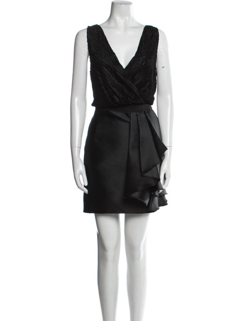 Christian Pellizzari V-Neck Mini Dress